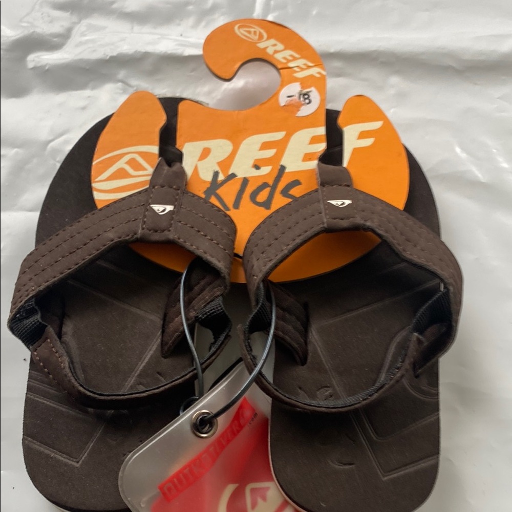 Reef Kids Brown Flip Flops sz 7/8